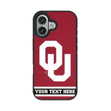 University of Oklahoma Sooners Personalized Stripe Bump Phone Case for Apple iPhone