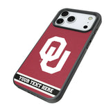 University of Oklahoma Sooners Personalized Stripe Bump Phone Case for Apple iPhone