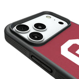 University of Oklahoma Sooners Personalized Stripe Bump Phone Case for Apple iPhone