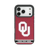 University of Oklahoma Sooners Personalized Stripe Bump Phone Case for Apple iPhone