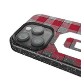 University of Oklahoma Sooners Plaid Black Bling Phone Case for Apple iPhone