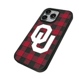 University of Oklahoma Sooners Plaid MagSafe Compatible Phone Case for Apple iPhone