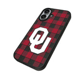 University of Oklahoma Sooners Plaid MagSafe Compatible Phone Case for Apple iPhone