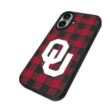 University of Oklahoma Sooners Plaid MagSafe Compatible Phone Case for Apple iPhone