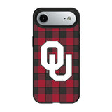 University of Oklahoma Sooners Plaid MagSafe Compatible Phone Case for Apple iPhone