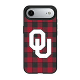 University of Oklahoma Sooners Plaid MagSafe Compatible Phone Case for Apple iPhone
