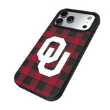 University of Oklahoma Sooners Plaid MagSafe Compatible Phone Case for Apple iPhone