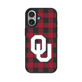University of Oklahoma Sooners Plaid MagSafe Compatible Phone Case for Apple iPhone