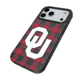 University of Oklahoma Sooners Plaid MagSafe Compatible Phone Case for Apple iPhone