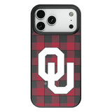 University of Oklahoma Sooners Plaid MagSafe Compatible Phone Case for Apple iPhone