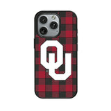 University of Oklahoma Sooners Plaid MagSafe Compatible Phone Case for Apple iPhone