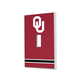 University of Oklahoma Sooners Stripe Hidden-Screw Light Switch Plate
