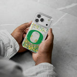 University of Oregon Ducks Confetti Glitter Phone Case for Apple iPhone
