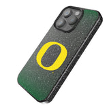 University of Oregon Ducks Linen Black Bling Phone Case for Apple iPhone