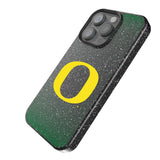 University of Oregon Ducks Linen Black Bling Phone Case for Apple iPhone