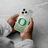 University of Oregon Ducks Linen Glitter Phone Case for Apple iPhone