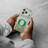 University of Oregon Ducks Linen Glitter Phone Case for Apple iPhone