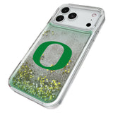 University of Oregon Ducks Linen Glitter Phone Case for Apple iPhone