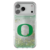 University of Oregon Ducks Linen Glitter Phone Case for Apple iPhone