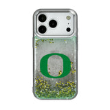 University of Oregon Ducks Linen Glitter Phone Case for Apple iPhone