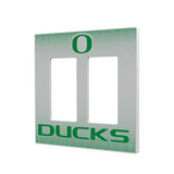 University of Oregon Ducks Linen Hidden-Screw Light Switch Plate