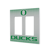 University of Oregon Ducks Linen Hidden-Screw Light Switch Plate