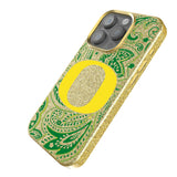 University of Oregon Ducks Paisley Bling Phone Case for Apple iPhone