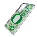 University of Oregon Ducks Paisley Clear Phone Case for Samsung Galaxy