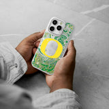 University of Oregon Ducks Paisley Glitter Phone Case for Apple iPhone