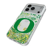 University of Oregon Ducks Paisley Glitter Phone Case for Apple iPhone