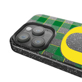 University of Oregon Ducks Plaid Black Bling Phone Case for Apple iPhone