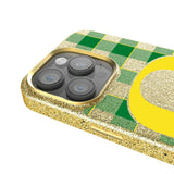 University of Oregon Ducks Plaid Bling Phone Case for Apple iPhone