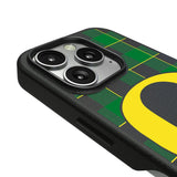 University of Oregon Ducks Plaid MagSafe Compatible Phone Case for Apple iPhone