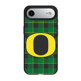University of Oregon Ducks Plaid MagSafe Compatible Phone Case for Apple iPhone