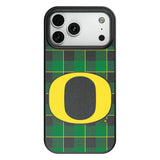 University of Oregon Ducks Plaid MagSafe Compatible Phone Case for Apple iPhone