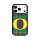 University of Oregon Ducks Plaid MagSafe Compatible Phone Case for Apple iPhone