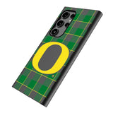 University of Oregon Ducks Plaid MagSafe Compatible Phone Case for Samsung Galaxy