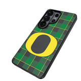 University of Oregon Ducks Plaid MagSafe Compatible Phone Case for Samsung Galaxy