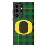 University of Oregon Ducks Plaid MagSafe Compatible Phone Case for Samsung Galaxy