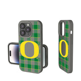 University of Oregon Ducks Plaid Soft Touch Phone Case for Apple iPhone