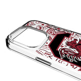 University of South Carolina Gamecocks Paisley Clear Phone Case for Apple iPhone