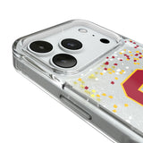 University of Southern California Trojans Confetti Glitter Phone Case for Apple iPhone