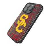University of Southern California Trojans Paisley Black Bling Phone Case for Apple iPhone