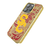 University of Southern California Trojans Paisley Bling Phone Case for Apple iPhone