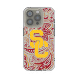 University of Southern California Trojans Paisley Clear Phone Case for Apple iPhone