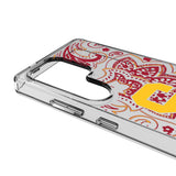 University of Southern California Trojans Paisley Clear Phone Case for Samsung Galaxy