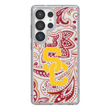University of Southern California Trojans Paisley Clear Phone Case for Samsung Galaxy