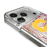 University of Southern California Trojans Paisley Glitter Phone Case for Apple iPhone