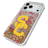 University of Southern California Trojans Paisley Glitter Phone Case for Apple iPhone