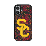 University of Southern California Trojans Paisley MagSafe Compatible Phone Case for Apple iPhone